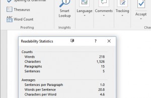 check readibility for mac on word